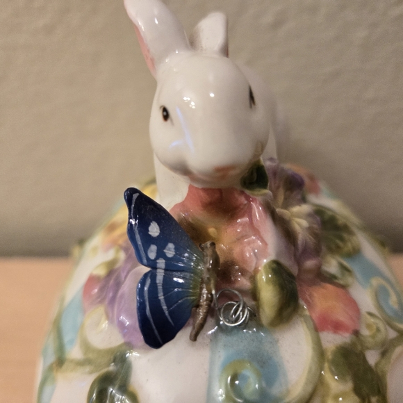 Vintage Rabbit Egg Easter Candy Dish - Picture 3 of 8